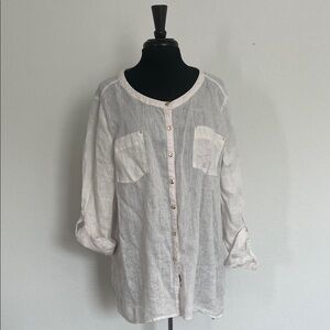 JM Collection linen Shirt
